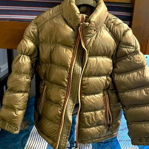 Gray Unisex MONCLER Coat with hoodie